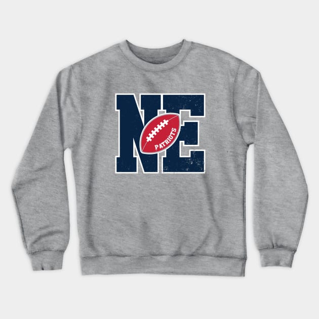 Big Bold New England Patriots Monogram Crewneck Sweatshirt by Rad Love